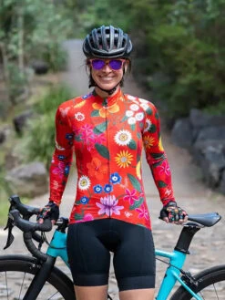 Aloha Women's Summer Long Sleeve Jersey -Cycology AlohaLWLS 04