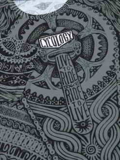 Aztec Men's Technical T-Shirt -Cycology Aztec tech tee front detail 164644