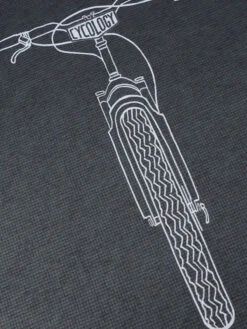 Bike It List Men's Technical T-Shirt -Cycology BIKE IT LIST TECH TEE FRONT DETAIL