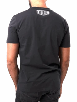 Bike Maths T Shirt Charcoal -Cycology BIKE MATHS CYCLING TEE BACK