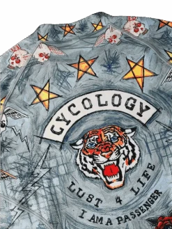 City Of Angels Men's Long Sleeve Base Layer -Cycology CITY OF ANGELS BACK DETAIL