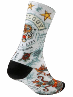 City Of Angels Cycling Socks 7 City Of Angels Cycling Socks -Cycology CITY OF ANGELS CYCLING SOCK BACK ANGLE