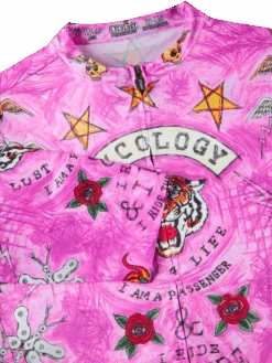 City Of Angels Women's Reborn Jersey -Cycology CITY OF ANGELS FRONT DETAIL