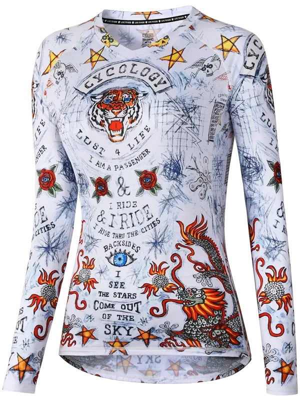 City Of Angels Long Sleeve Women's MTB Jersey 2 City Of Angels Long Sleeve Women's MTB Jersey - Image 2