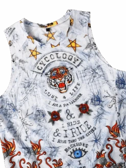 City Of Angels Men's Sleeveless Base Layer 6 City Of Angels Men's Sleeveless Base Layer -Cycology CITY OF ANGELS FRONT NECKLINE