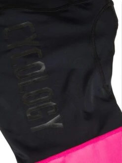 Cycology Women's Logo Cycling Shorts Black/Pink -Cycology Cycology Womens shorts pink gripper back detail 249034