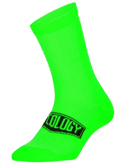 Cycology Green Reflective Logo Cycling Socks