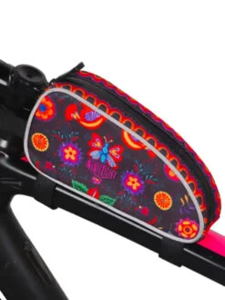 Frida Top Tube Bag Black -Cycology FRIDA TOPTUBE ON BIKE 2