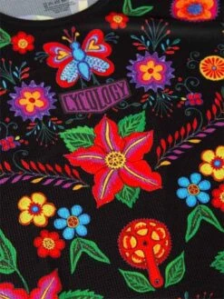 Frida Women's Technical T-Shirt Black 6 Frida Women's Technical T-Shirt Black -Cycology Frida BLACK WOmens tech tee FRONT DETAIL 260733