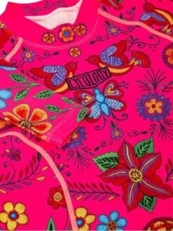 Frida Women's Long Sleeve Base Layer Pink -Cycology Frida Pink SS base layer front detail 350525