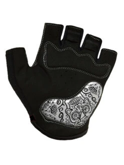 Day Of The Living Cycling Gloves Black -Cycology Frida short fingered glove palm gripper