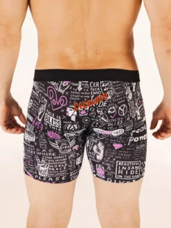 Graffiti Performance Boxer Briefs -Cycology GRAFFITI MEN S TRUNKS BACK
