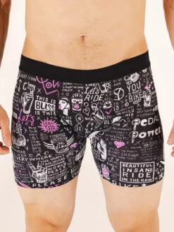 Graffiti Performance Boxer Briefs -Cycology GRAFFITI MEN S TRUNKS FRONT