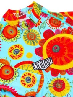 Heavy Pedal Women's Summer Long Sleeve Jersey -Cycology HEAVYPEDALFRONTDETAIL