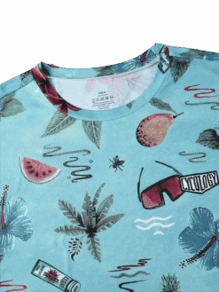 Lahaina Men's Technical T-Shirt -Cycology LAHAINA TECH TEE FRONT COLLAR DETAIL