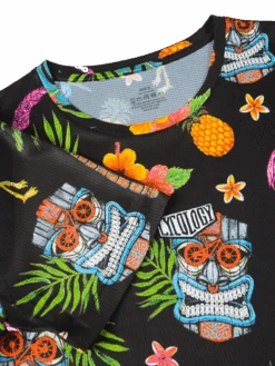 Molokai Women's Technical T-Shirt Black -Cycology MOLOKAI TECH TEE FRONT SLEEVE