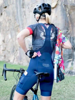 Cycology Women's Cargo Bib Shorts Navy -Cycology Navy Bibs 2