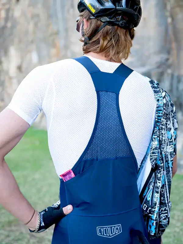 Cycology Men's Cargo Bib Shorts Navy 4 Cycology Men's Cargo Bib Shorts Navy - Image 4