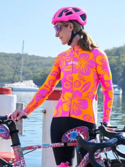 Oahu Women's Summer Long Sleeve Jersey -Cycology OAHU LS Summer Front