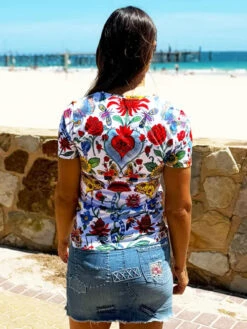 River Road Women's Technical T-Shirt White 9 River Road Women's Technical T-Shirt White -Cycology RIVER ROAD WHITE BACK TECH TEE