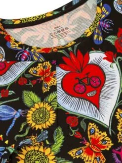 River Road Black Women's Technical T-Shirt -Cycology RIVERROAD DETAIL FRONT