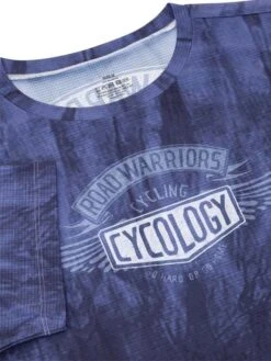 Road Warriors Men's Technical T-Shirt Navy -Cycology ROADWARRIORS FRONT 493721