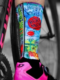 Rock N Roll Aero Cycling Socks -Cycology ROCK NROLL BACK AERO SOCK 2 678696