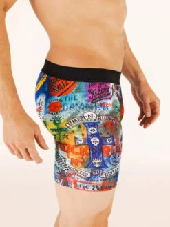 Rock N Roll Performance Boxer Briefs -Cycology ROCK NROLL TRUNKS SIDE