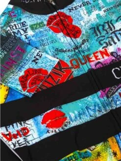 Rock N Roll Men's Winter Long Sleeve Jersey -Cycology Rock N Roll LS cycling jersey front detail 318818