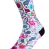 Secret Garden White Cycling Socks