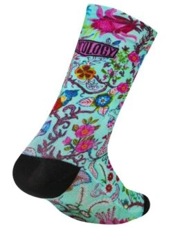 Secret Garden Cycling Socks -Cycology SECRETGARDEN BACK ANGLE SOCK 921382