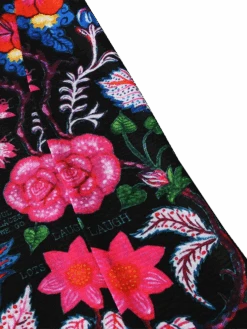 Secret Garden Sleeveless Women's Base Layer Black -Cycology SECRET GARDEN BLACK BACK DETAIL