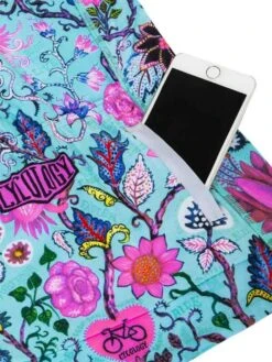 Secret Garden Women's Summer Long Sleeve Jersey Aqua -Cycology SecretGarden LS SUMMER BACKdetail 118955