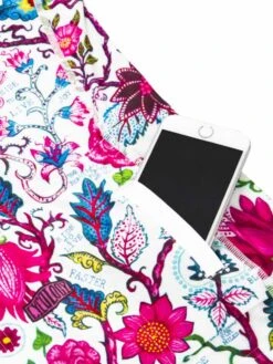 Secret Garden Women's Summer Long Sleeve Jersey White -Cycology SecretGarden WHITE LS SUMMER BACKdetail