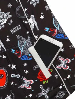 Tattoo Men's Winter Long Sleeve Jersey -Cycology TATTOO BACK DETAIL