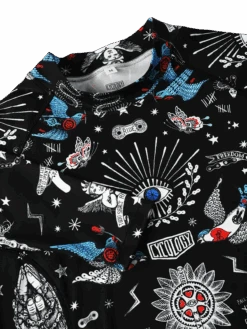 Tattoo Men's Long Sleeve Base Layer -Cycology TATTOO BASE LAYER COLLAR