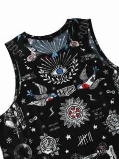Tattoo Men's Sleeveless Base Layer -Cycology TATTOO FRONT DETAIL 19c887de 9c09 4c49 a364 0b3a549e7833
