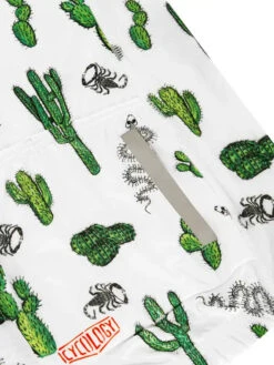Totally Cactus Men's Classic Jersey -Cycology TOTALLY CACTUS WHITE BACK DETAIL