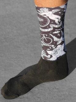 Velo Tattoo Aero Cycling Socks -Cycology VELO TATTOO SIDE AERO SOCK