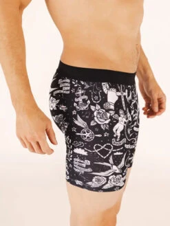 Velo Tattoo Performance Boxer Briefs -Cycology VELO TATTOO SIDE TRUNKS