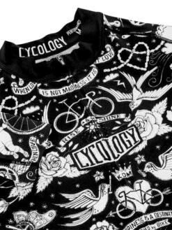 Velo Tattoo Men's Summer Long Sleeve Jersey -Cycology VELOTATTOO SUMMER LS FRONT DETAIL