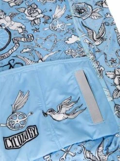 Velo Tattoo Men's Classic Jersey Blue -Cycology Velo tattoo BLUE detail back 969518