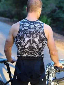 Velo Tattoo Men's Sleeveless Base Layer -Cycology Velo Tattoo Web 1