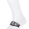 Cycology White Reflective Logo Cycling Socks