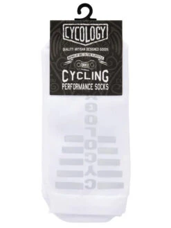 Cycology White Reflective Logo Cycling Socks -Cycology WHITE Reflective Logo Sock pack