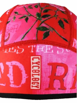 Zadie Pink Thermal Beanie 6 Zadie Pink Thermal Beanie -Cycology ZADIE BEANIE FRONT DETAIL