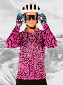 Zanzibar Women's Long Sleeve MTB Jersey -Cycology ZANZIBAR FRONT