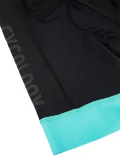 Cycology Women's Logo Cycling Shorts Black/Aqua -Cycology aqua gripper short detail2 fc2066b8 9d1f 49ba 8469 2d6befd6652f 602094